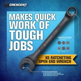 Combination Wrench Set-Crescent Open End Ratchet and Crescent Static Box End4